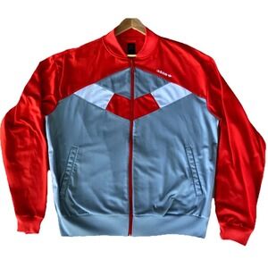 VTG  Adidas‎ Mens Track Jacket Sz XL Polyester Wind Breaker Coat Full Zip